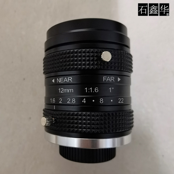 SHI-C1216GFL：12mm焦距500万像素级别CCTV工业镜头支持1寸芯片